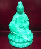 Green Sitting Kwan Yin