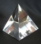 Clear Crystal Pyramid