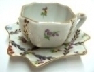 Porcelain Coffee Cup w/ Plate