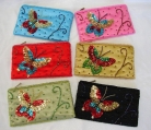 Beaded Purse with Butterfly Picture