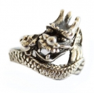 Silver Dragon Ring for Men