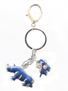 Blue Rhino and Elephant Amulet
