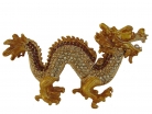 Bejeweled Golden Dragon Statue