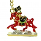 Red Victory Horse Keychain Amulet