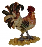 Bejeweled Cloisonne Rooster Statue