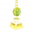 Bejeweled Wealth Granting Tree Amulet Keychain