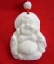 White Jade Gemstone Laughing Buddha Necklace