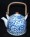 Blue Teapot w/ Flower Pictures