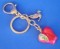 Bejeweled Apple Keychain - Ping Peace Amulet
