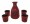 Red Sake Set with Doulbe Happiness Symbol