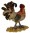 Bejeweled Cloisonne Rooster Statue
